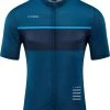 CUBE ATX Trikot Full Zip Kurzarm Blue