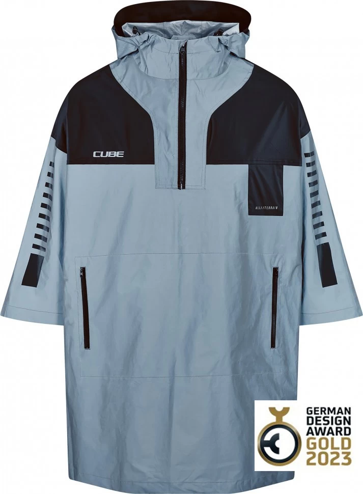 CUBE ATX Utility Poncho Safety Silver´n´grey