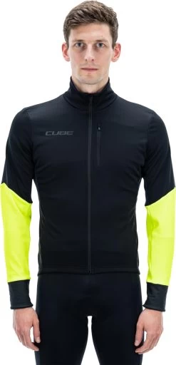 CUBE BLACKLINE Softshelljacke Safety Black`n`neon Yellow
