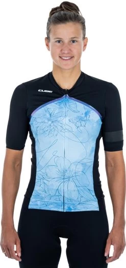 CUBE BLACKLINE WS Trikot Kurzarm Blue Pattern
