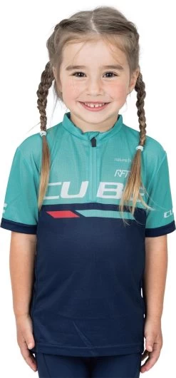 CUBE JUNIOR Teamline Trikot Kurzarm Blue´n´mint