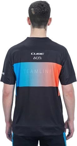CUBE TEAMLINE Rundhalstrikot Kurzarm Black´n´blue´n´red -Fahrradausrüstung Geschäft C 12522 3 38310 1280x1280
