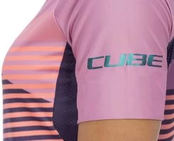 CUBE TEAMLINE WS Rundhalstrikot Kurzarm Violet´n´rose -Fahrradausrüstung Geschäft C 12527 4 37829 1280x1280