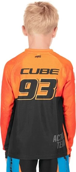 CUBE JUNIOR Trikot Langarm X Actionteam -Fahrradausrüstung Geschäft VH 10769 21769 1280x1280