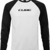 CUBE Organic Longsleeve Schwarz / Weiß -Fahrradausrüstung Geschäft VH 11046 20910 1280x1280