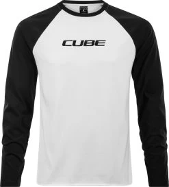 CUBE Organic Longsleeve Schwarz / Weiß