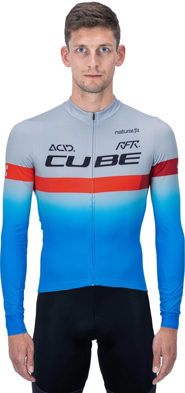 CUBE TEAMLINE Trikot Langarm Blue´n´red´n´grey 7 CUBE TEAMLINE Trikot Langarm Blue´n´red´n´grey – Bild 5