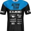 CUBE EDGE Rundhalstrikot Kurzarm X Actionteam Black´n´blue