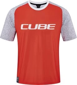 CUBE VERTEX Rundhalstrikot Kurzarm Orange