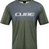 CUBE VERTEX Rundhalstrikot TM Kurzarm Olive´n´grey
