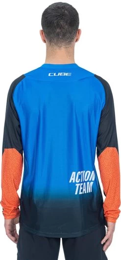 CUBE VERTEX Rundhalstrikot X Actionteam Langarm Black´n´blue -Fahrradausrüstung Geschäft VH C 124212 36823 1280x1280