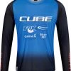 CUBE VERTEX Rundhalstrikot X Actionteam Langarm Black´n´blue