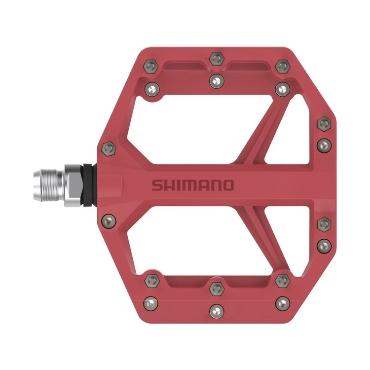 Shimano Plattformpedale PD-GR400 Rot 4 Shimano Plattformpedale PD-GR400 Rot – Bild 2